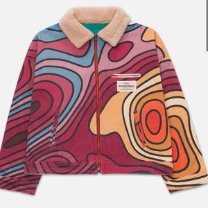 NEW Ryoko Rain Reversible 70s Work Jacket sz unisex L